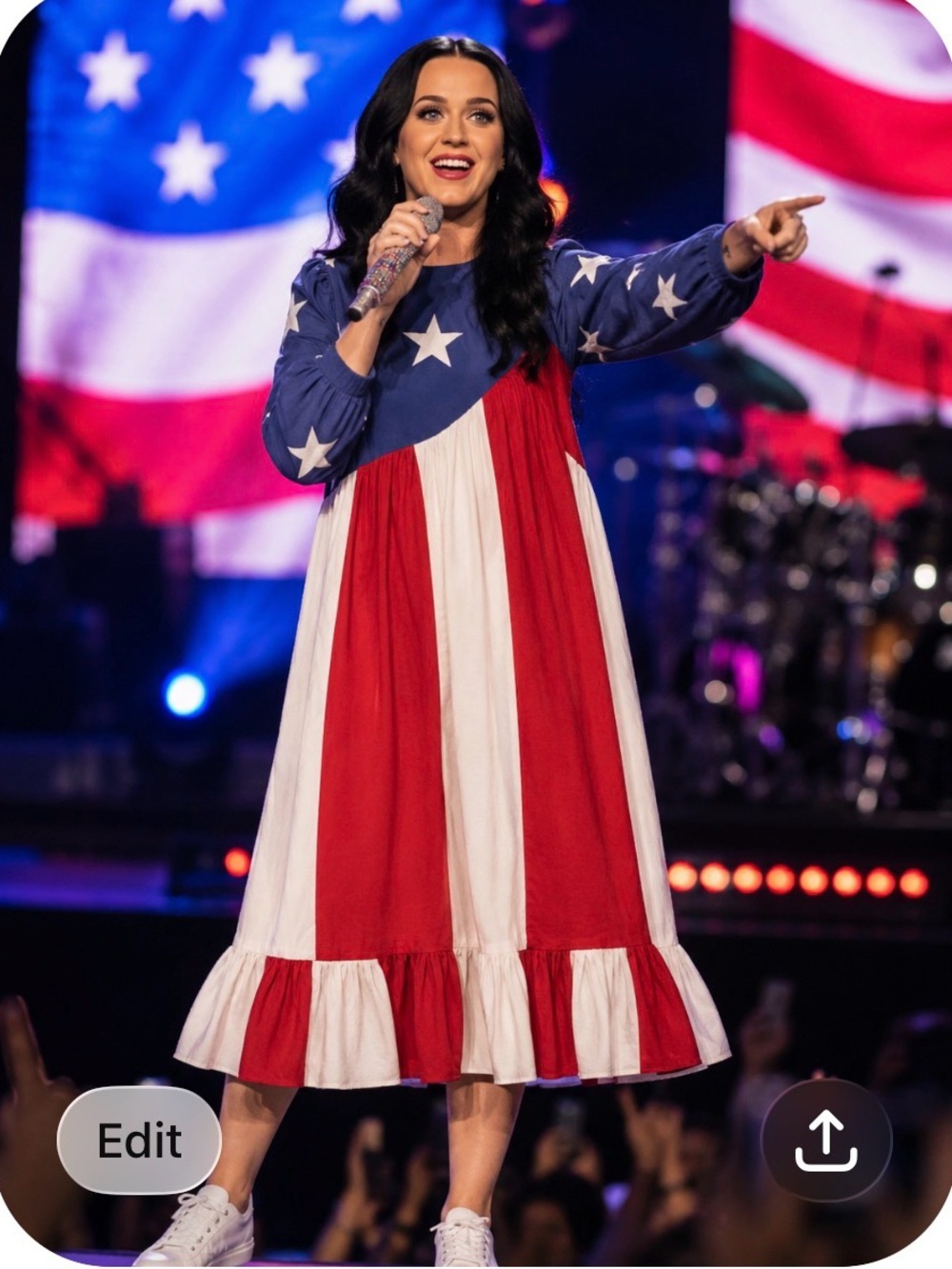 Batsheva American Flag Dress.